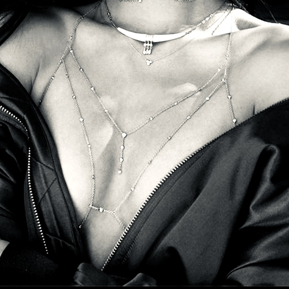 Silver Body Chain